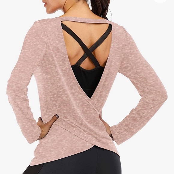 Tops - Light pink long sleeve shirt